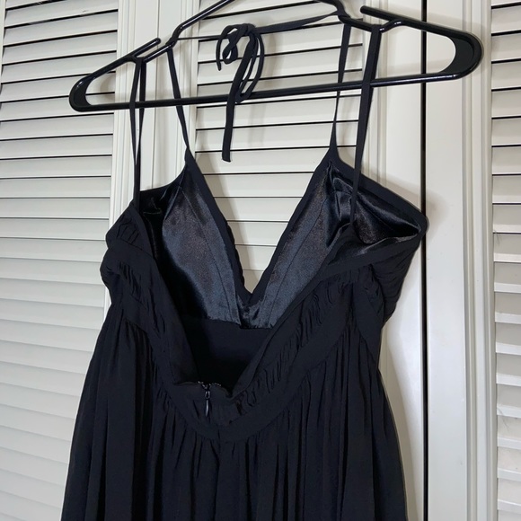 🌟Belly Basics Formal Solid Black Halter Top Dress Size Medium - Picture 4 of 4